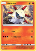 Larvesta 34/236 Uncommon Cosmic Eclipse Pokemon Near Mint