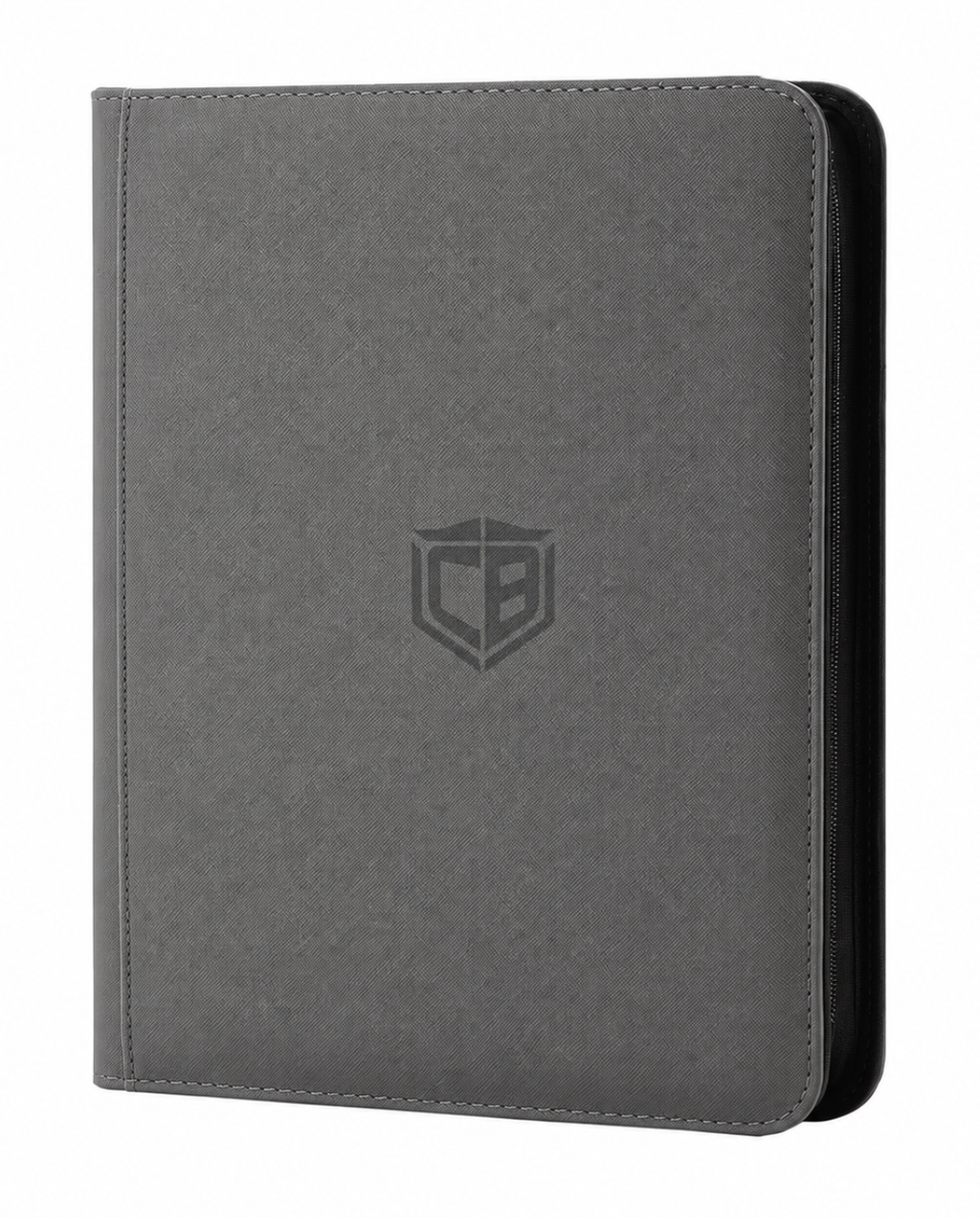 9-Pocket 360 Card Side Loading Zip Binder - Black