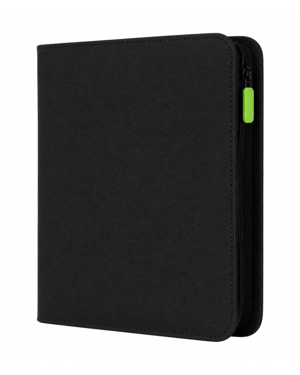 4-Pocket 160 Card Side Loading Zip Binder - Black