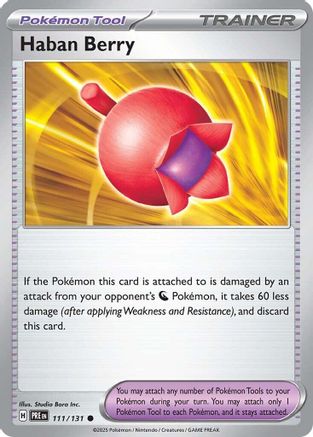 Haban Berry 111/131 Common Prismatic Evolutions