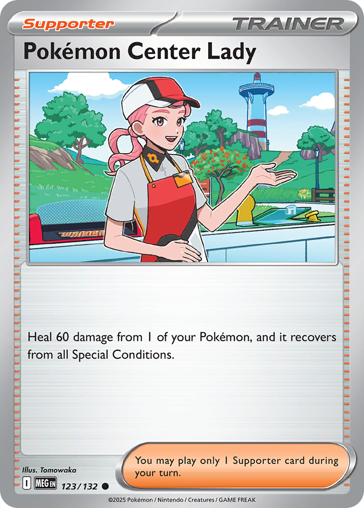 Pokemon Center Lady 123/132 Common Mega Evolution