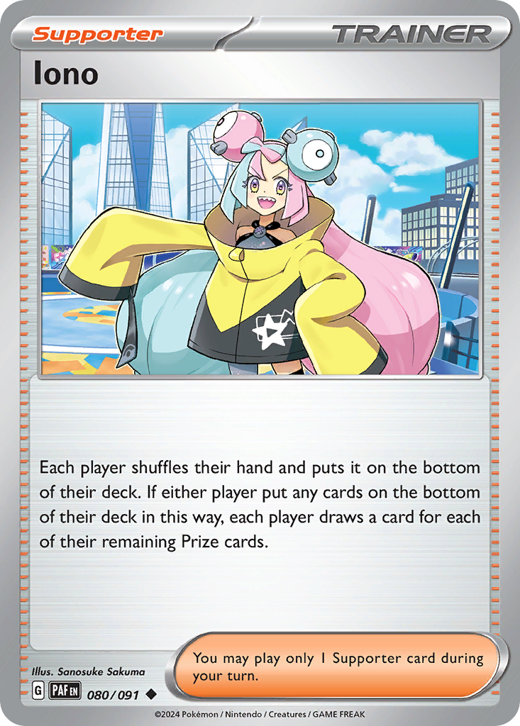 Iono 080/091 Uncommon Paldean Fates