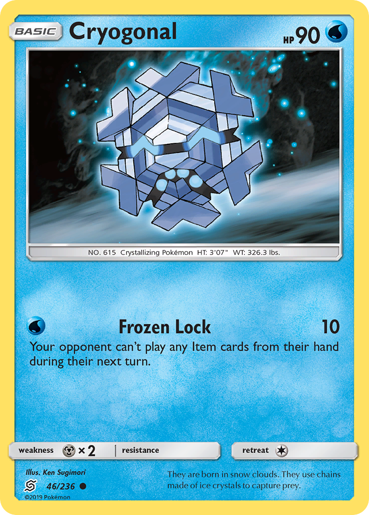 Cryogonal 46/236 Common Unified Minds Pokemon Near Mint